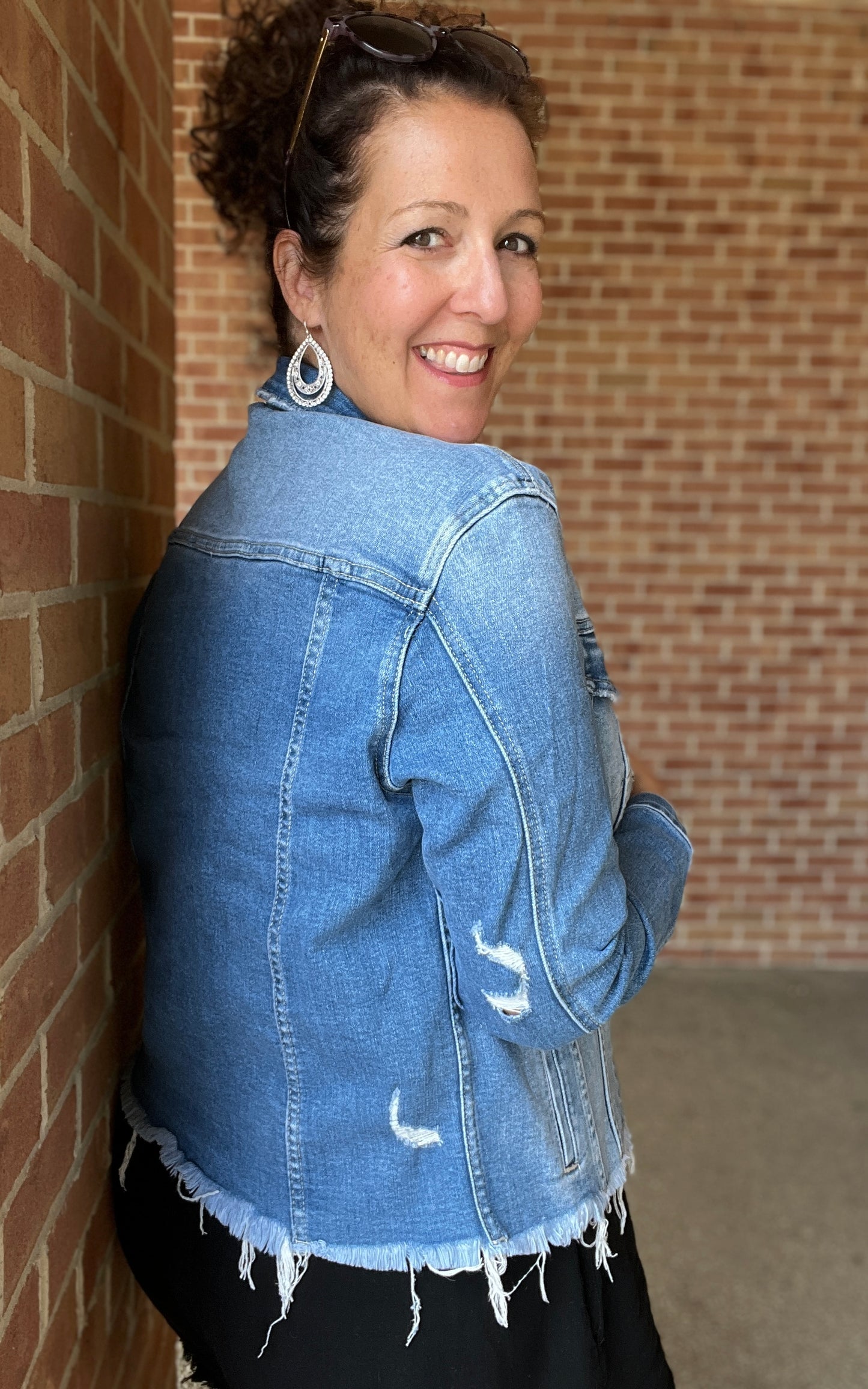 Distressed Denim Jacket