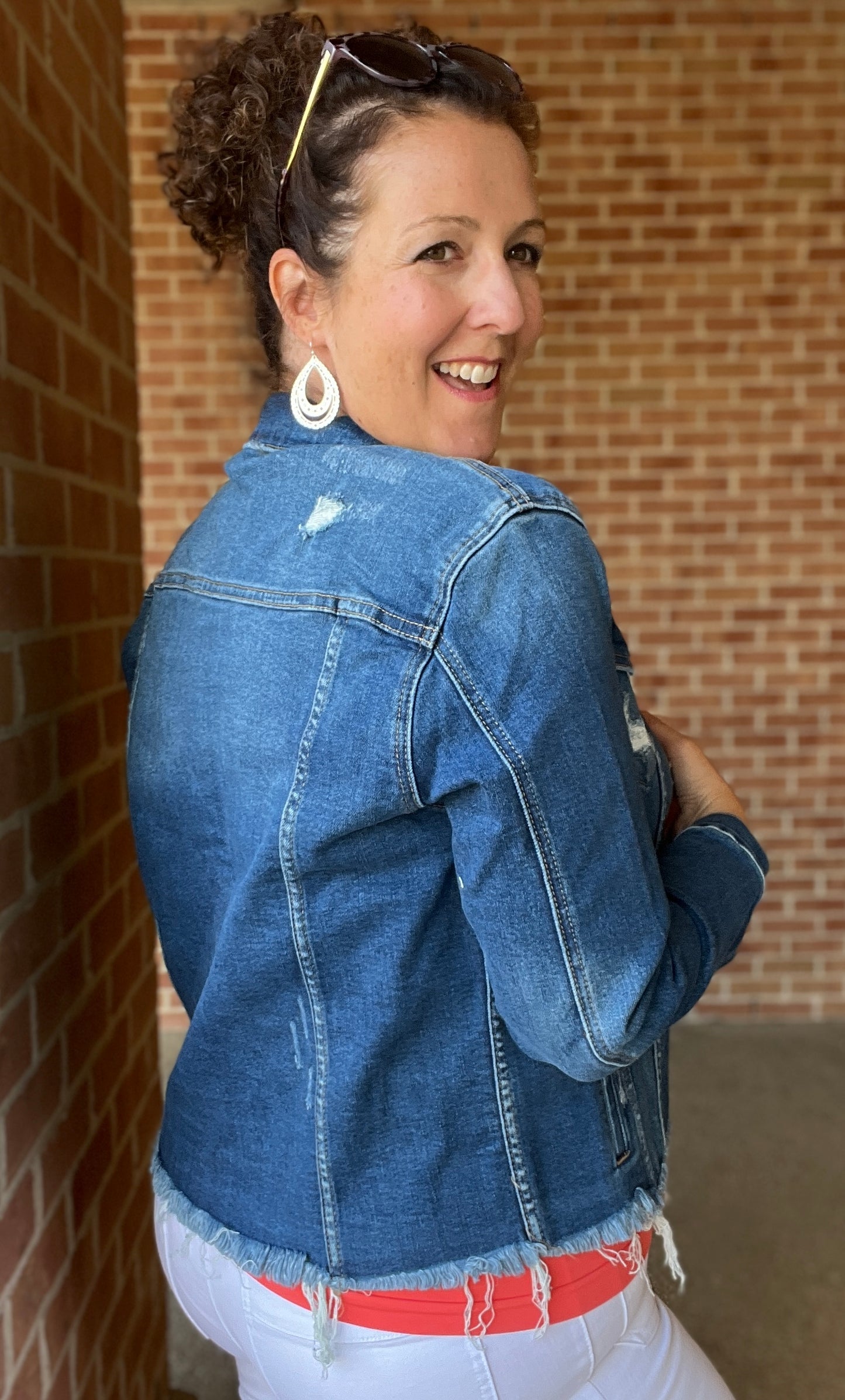 Distressed Denim Jacket