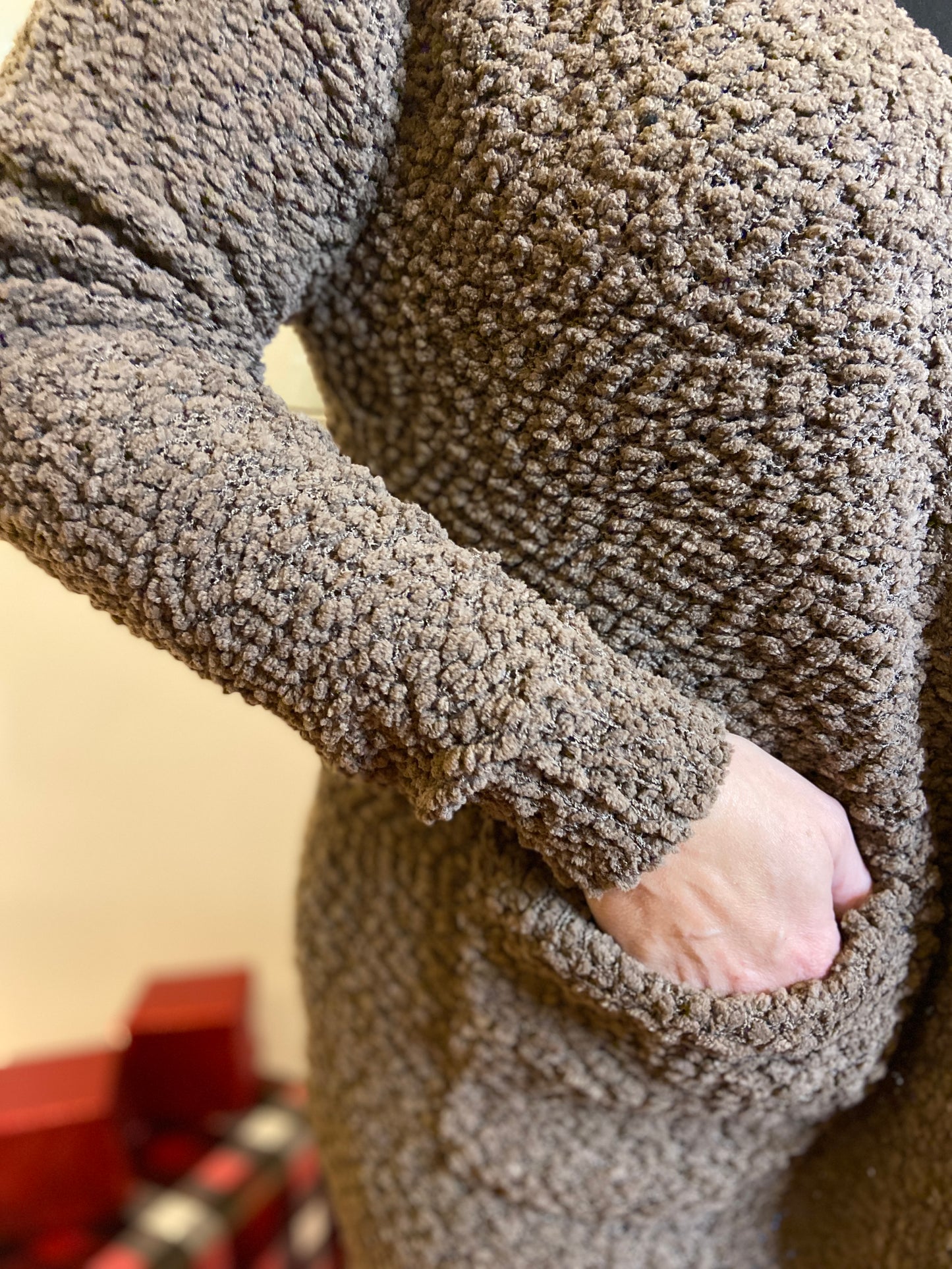 Soft Popcorn Cardigan - MOCHA