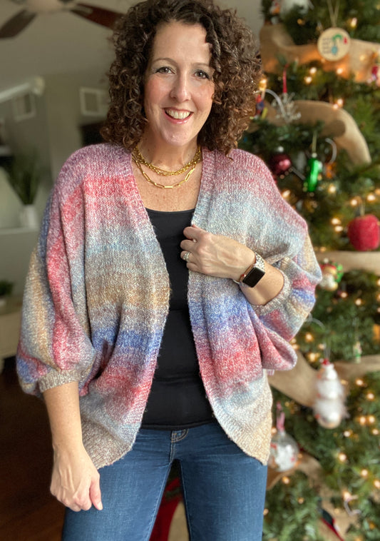 Colorful Ombre Cardigan