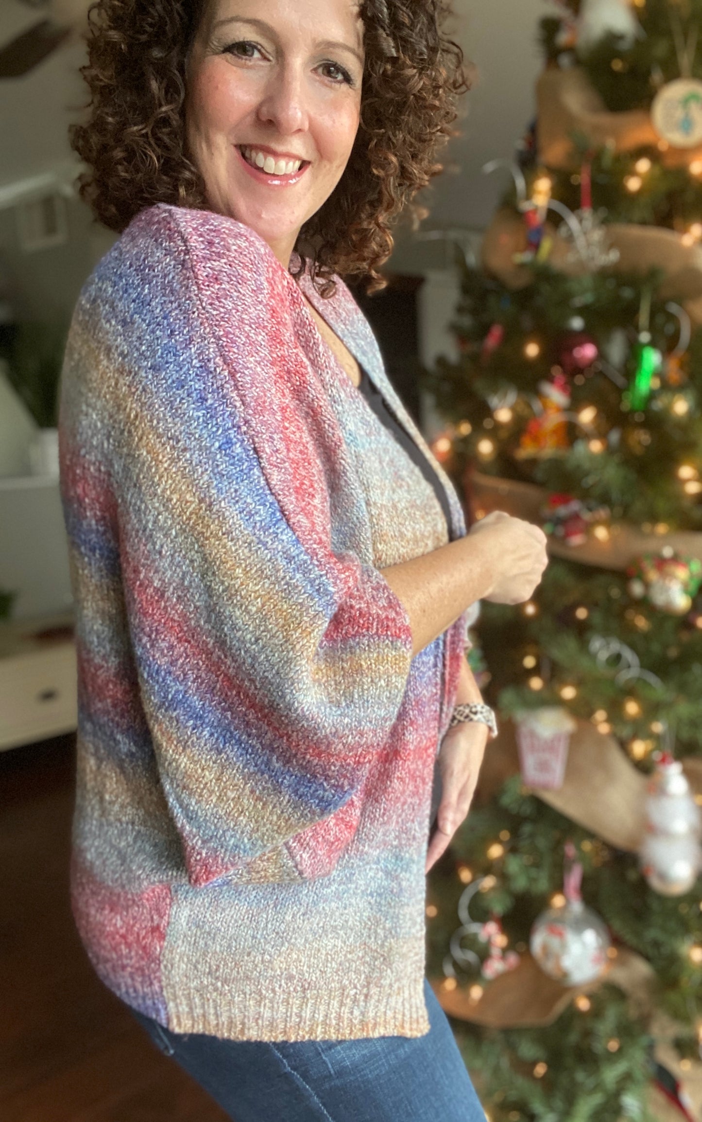 Colorful Ombre Cardigan