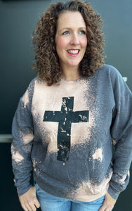 Bleached Cross Sweatshirt