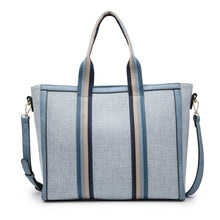Load image into Gallery viewer, Chic Canvas Tote with Contrast Straps