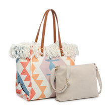 Load image into Gallery viewer, Multi Aztec Woven Tote