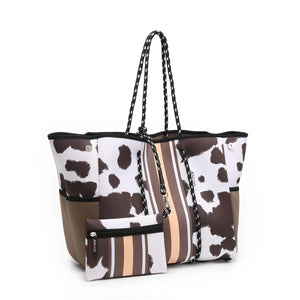 Bomb Striped Neoprene Bag with Pouch
