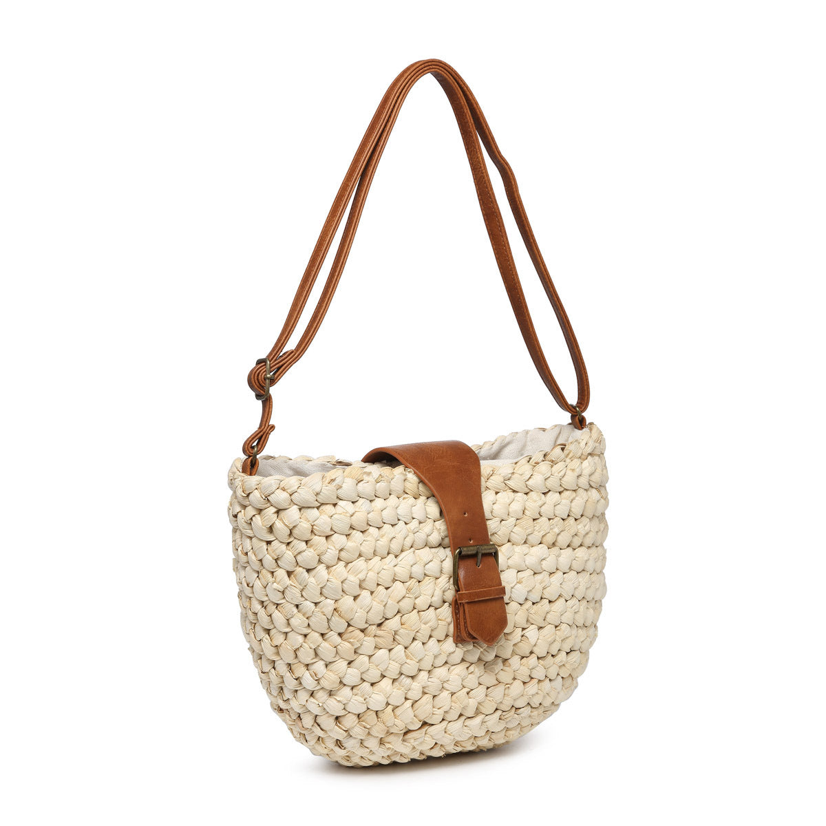 Seagrass Crossbody with Vegan Leather Accents