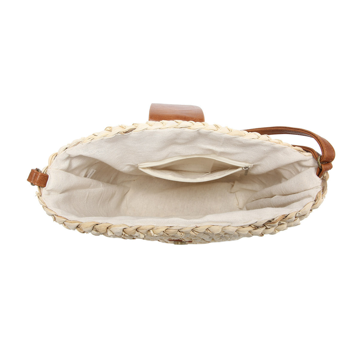 Seagrass Crossbody with Vegan Leather Accents