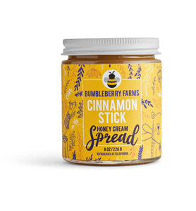 BUMBLEBERRY FARMS - Cinnamon Stick Honey Cream Spread - 8OZ