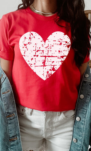 DISTRESSED HEART Graphic Tee