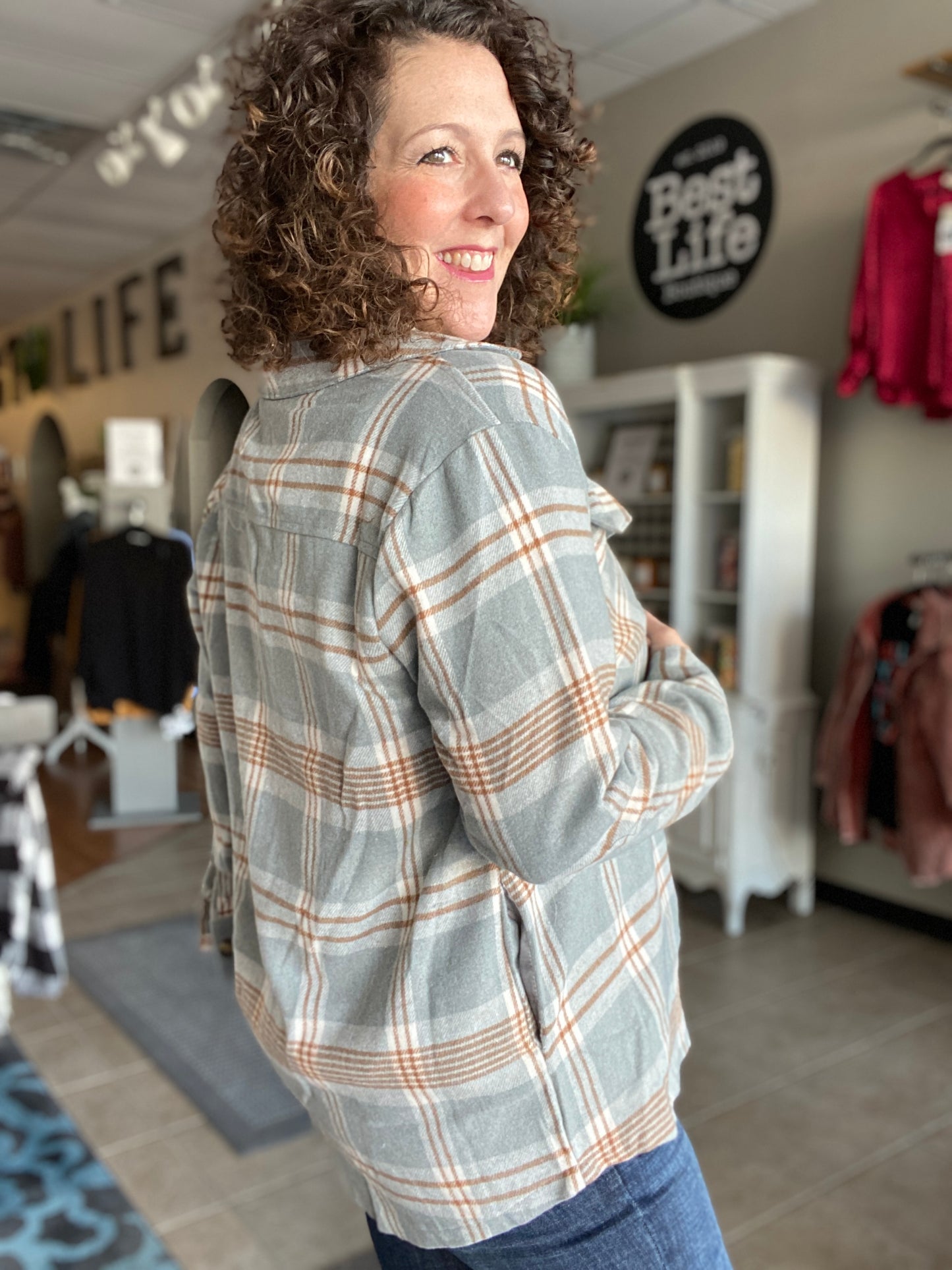 Dusty Plaid Shacket