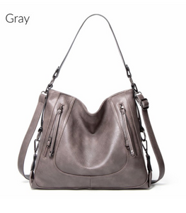 Gray Tassel Handbag