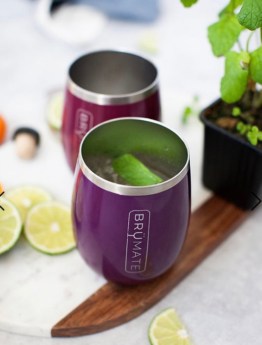 BruMate Uncork'd Wine Tumbler - PLUM