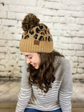 Load image into Gallery viewer, CC Leopard Pom Pom Hat