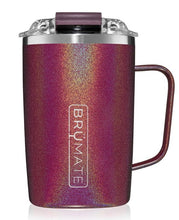 Load image into Gallery viewer, BruMate Toddy 16oz - GLITTER MERLOT