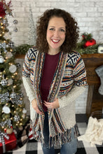Load image into Gallery viewer, Fringed Boho Cardigan