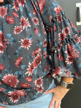 Load image into Gallery viewer, Fall Floral Off the Shoulder Top