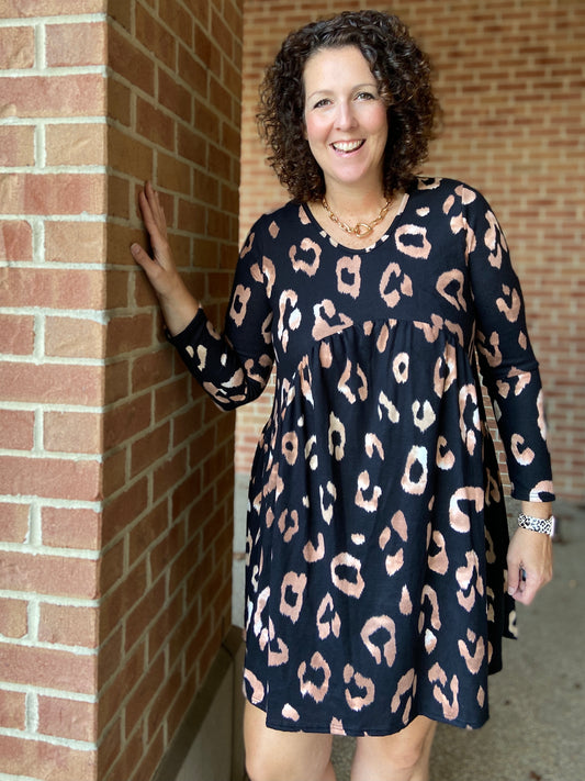Dark & Soft Animal Babydoll Dress