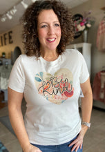 Load image into Gallery viewer, BE KIND FLORAL HEART Graphic Tee