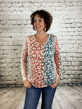 Load image into Gallery viewer, Gradation Leopard Print Knit Top