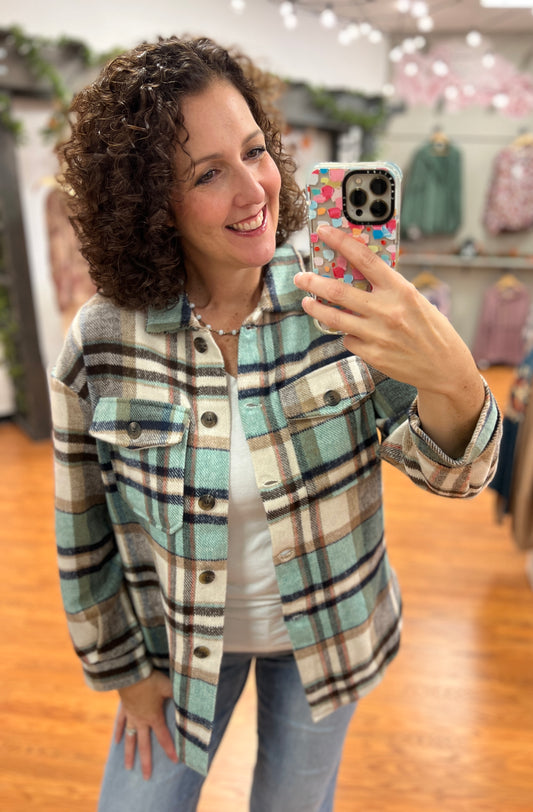 Easy Plaid Oversized Shacket