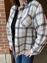 Load image into Gallery viewer, Oversized Plaid Flannel - IVORY